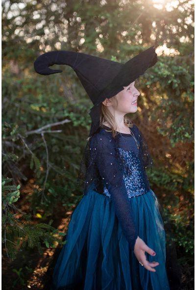 Raganos skrybėlė GREAT PRETENDERS Mighty Witch Hat, black (vienas dydis)