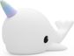 Spalvą keičianti lempa SILICON NARWHAL, 15 cm