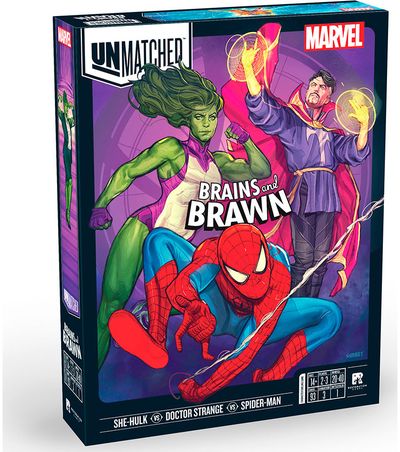 Stalo žadimas su figūrėlėmis UNMATCHED Marvel: Brains and Brawn (EN)
