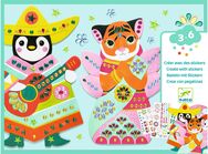 Kūrybinis rinkinys DJECO Kurkite su lipdukais Brangakmeniai