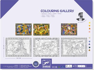 Spalvinimo plakatai DJECO Colouring Gallery Heroic