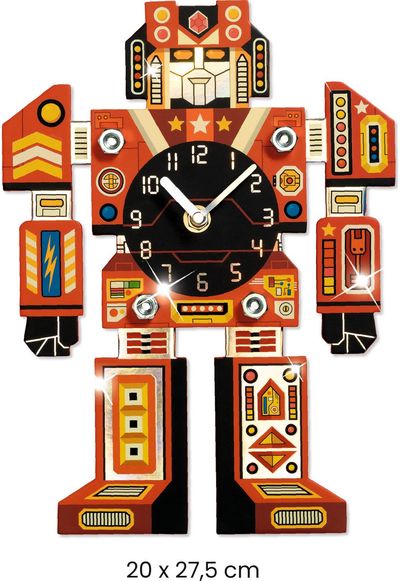 Kūrybinis rinkinys DJECO DIY Laikrodis ROBOTAS
