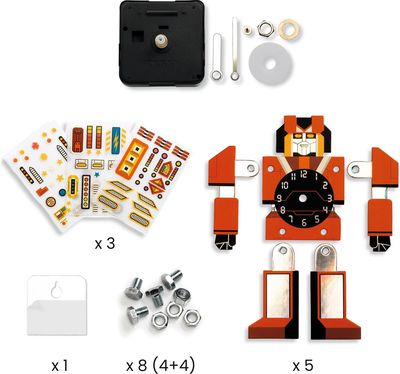 Kūrybinis rinkinys DJECO DIY Laikrodis ROBOTAS