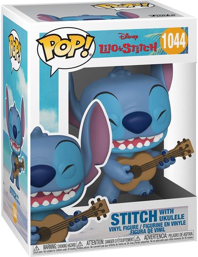 FUNKO POP! Vinilinė figūrėlė LILO & STITCH: Stičas su ukulele, 10 cm