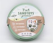 COMPACTOYS ECO Kibirėlis su smėlio žaislais, žalias