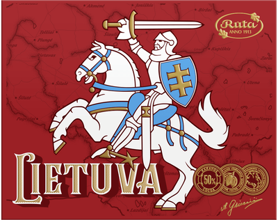 Juodasis šokoladas (50 %) „Lietuva. VYTIS“, 42 g