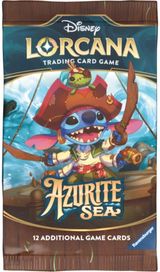 Kolekcinės kortelės Disney Lorcana TCG - Azurite Sea Booster pack (1 vnt.)