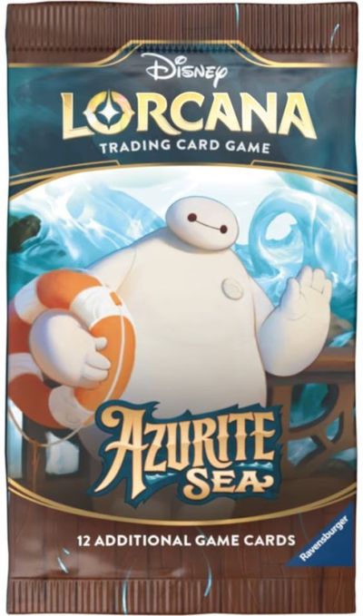Kolekcinės kortelės Disney Lorcana TCG - Azurite Sea Booster pack (1 vnt.)