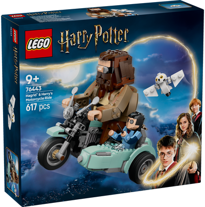 LEGO Harry Potter Hagrido ir Hario pasivažinėjimas motociklu 76443L