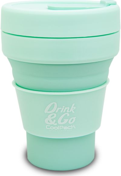 Silikoninis puodelis CP POWDER MINT, 355 ml