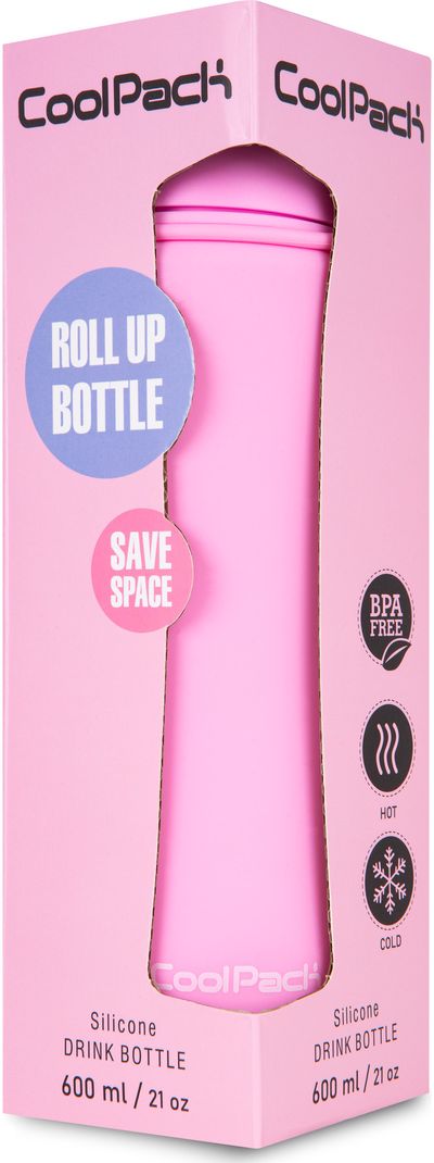 Silikoninė gertuvė CP POWDER PINK, 600 ml