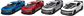 KINSMART Automobilio modelis 2024 Ford Mustang Dark Horse, scale 1:38