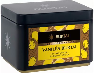 Juodoji arbata su burbono vanile EKO, 40 g
