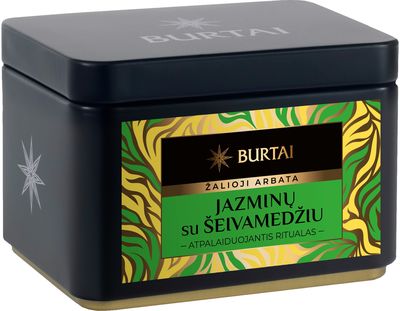 Kiniška žalioji arbata su jazminų ir šeivamedžio žiedais, 40 g