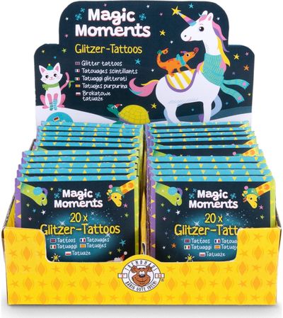 Blizgios tatuiruotės TRENDHAUS Magic Moments - Glitter tattoos (20 vnt.