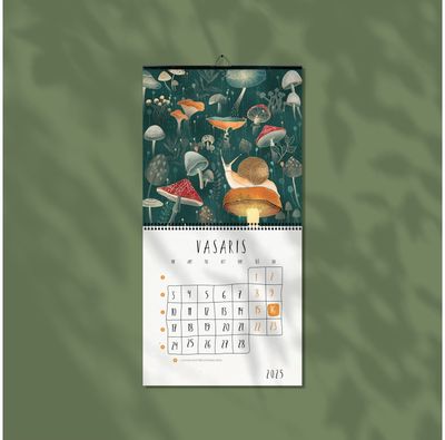Sieninis kalendorius 2025 Magiški grybai