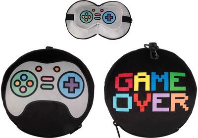 Kelioninė pagalvėlė LET'S PLAY su akių raiščiu