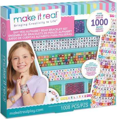 MAKE IT REAL Kūrybinis rinkinys su raidžių karoliukais Say Yes!