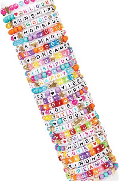 MAKE IT REAL Kūrybinis rinkinys su raidžių karoliukais Say Yes!