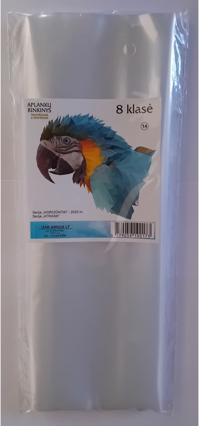 Aplankų rinkinys vadovėliams ir pratyboms 8 kl., 14 vnt.