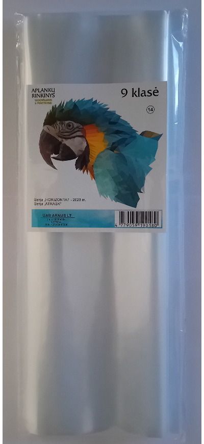 Aplankų rinkinys vadovėliams ir pratyboms 9 kl., 12 vnt.