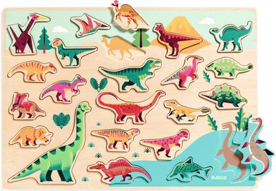 Medinė dėlionė DJECO dino