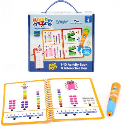 Mokomasis žaidimas su interaktyviu rašikliu Hot Dots® Numberblocks® 1–10 Activity Book (EN)