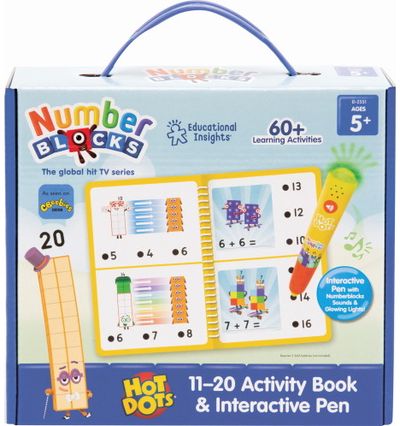 Mokomasis žaidimas su interaktyviu rašikliu Hot Dots® Numberblocks® 11–20 Activity Book (EN)