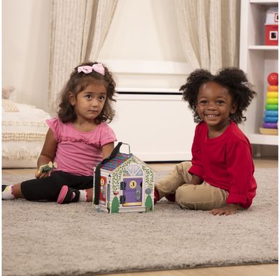 Lavinamasis žaislas spynų namelis M&D Doorbell House