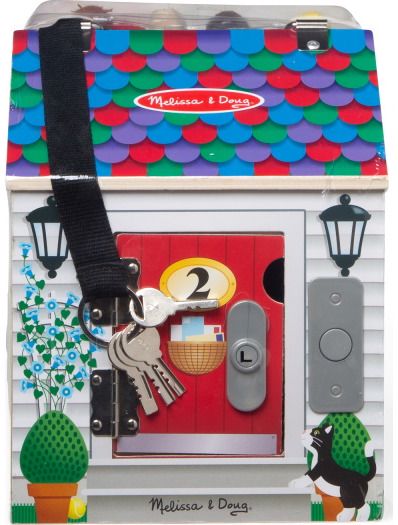 Lavinamasis žaislas spynų namelis M&D Doorbell House