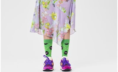 Kojinės HAPPY SOCKS Vinyl Green, 41-46 dydis