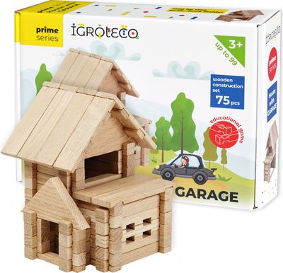 Medinis konstruktorius IGROTECO Namas su garažu, 75