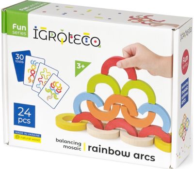 Lavinamasis žaidimas IGROTECO balansinė mozaika, Vaivorykštė, 24 det.