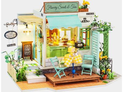 Modeliavimo rinkinys miniatiūra ROBOTIME Flowery Sweets & Teas