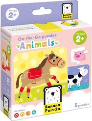 Dėlionė BANANAPANDA Observation On-the-Go Puzzles Animals