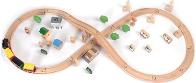 Traukinių rinkinys TILDO 50 Piece Train Set