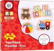 Dvejų dalių dėlionė BIGJIGS Two Piece Puzzles (Toys)