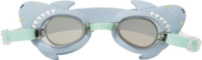 Vaikiški plaukimo akinukai SUNNYLIFE Salty the Shark Mini Swim Goggles Aqua