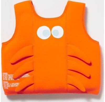 Plaukimo liemenė SUNNYLIFE Sonny the Sea Creature Neon Orange (3 - 6 metai, iki 30 kg.)