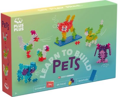 Konstruktorius PLUS PLUS Mokausi statyti gyvūnėlius, 275 det.