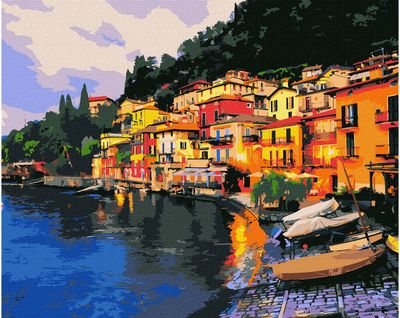Tapyba pagal skaičius IDEYKA VAKARĖJANTI ITALIJA 40x50 cm