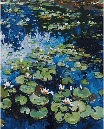 Tapyba pagal skaičius IDEYKA VANDENS LELIJOS K 40x50 cm