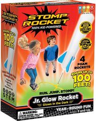 Oru paleidžiamos raketos STOMP ROCKET Jr. Glow, 4 Rkts (šviečia tamsoje)