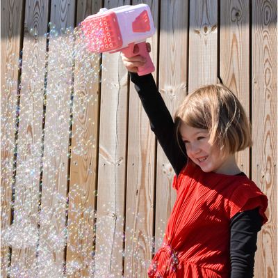 Muilo burbulų šautuvas JH BUBBLES GUN w LIGHT baterijos 4 x 1.5V AA (nepridėtos 20cm