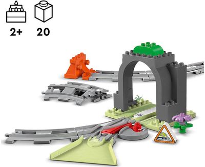 LEGO DUPLO TRAUKINUKO TUNELIO IR BĖGIŲ PAPILDOMAS RINKINYS 10425