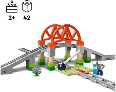 LEGO DUPLO TRAUKINUKO TILTO IR BĖGIŲ PAPILDOMAS RINKINYS 10426