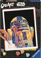 Tapyba pagal numerius RAVENSBURGER CreArt CreArt Paint by Numbers Star Wars R2D2 20 x 24 cm.