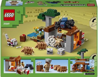 LEGO Minecraft KASYKLOS TYRINĖJIMAS SU ŠARVUOČIU 21269