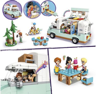LEGO Friends DRAUGYSTĖS NAMELIO ANT RATŲ NUOTYKIS 42663