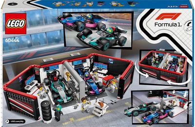 LEGO City F1® GARAŽAS IR MERCEDES-AMG BEI ALPINE AUTOMOBILIAI 60444